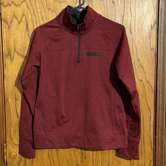PINK. burgundy 3/4 zip pullover. Sz. Med. - Picture 1 of 1